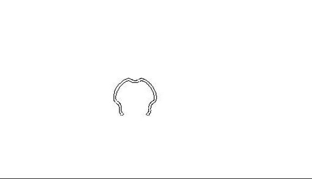Better Brake Parts E-Clip P/N:10212 Fits: Acura Legend, Audi A3, Audi A3 Quattro, Audi A4, Audi A4 Quattro, Audi A6, Audi A6 Quattro, Audi A8, Audi A8 Quattro, Audi Allroad Quattro - Image 1