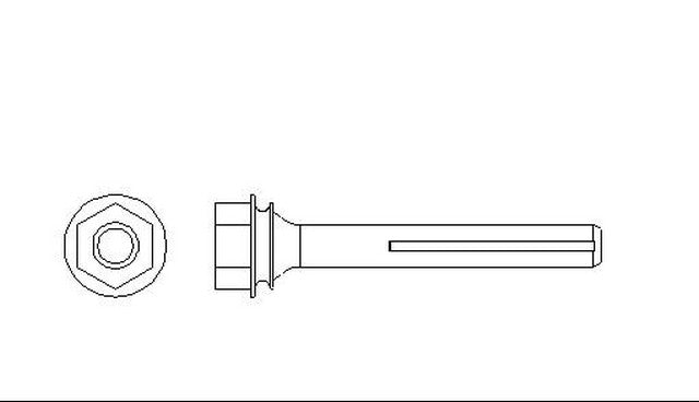 Better Brake Parts Disc Brake Caliper Bolt P/N:10260 Fits: Ford Mustang 1993, Ford Taurus 92-89, Ford Thunderbird 92-87, Lincoln Continental 92-88, Lincoln Mark Vii 92-91, Mercury Cougar 92-89, Mercury Sable 92-91 - Image 1