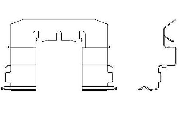 Better Brake Parts Disc Brake Pad Retaining Clip P/N:10294 Fits: Infiniti G20 96-91, Nissan 240sx 94-89, Nissan 240sx 98-97, Nissan Axxess 1990, Nissan Sentra 06-00, Nissan Stanza 92-90, Suzuki Verona 06-04 - Image 1