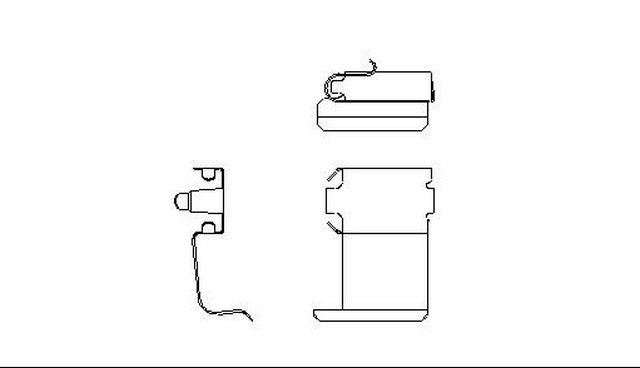Better Brake Parts Disc Brake Pad Retaining Clip P/N:10298 Fits: Dodge Colt 94-92, Eagle Summit 96-93, Mitsubishi Lancer 07-02, Mitsubishi Mirage 00-93, Mitsubishi Mirage 1991, Plymouth Colt 94-92 - Image 1