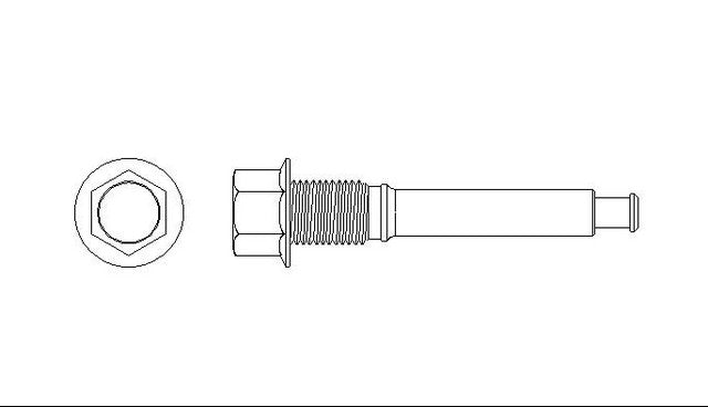 Better Brake Parts Disc Brake Caliper Pin P/N:10304 Fits: Chrysler Sebring, Dodge Avenger, Dodge Stealth, Dodge Stratus, Eagle Summit, Eagle Talon, Ford Explorer, Ford Flex, Ford Police Interceptor Sedan, Ford Police Interceptor Utility - Image 1