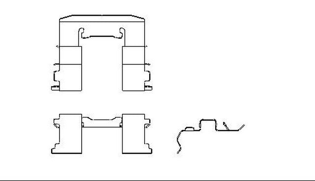 Better Brake Parts Disc Brake Pad Retaining Clip P/N:10329 Fits: Nissan 240sx 96-89 - Image 1