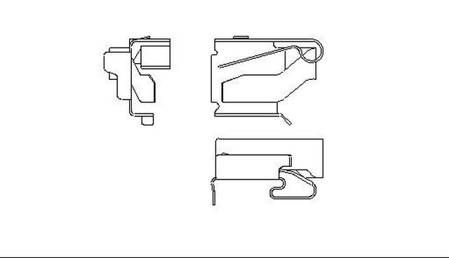 Better Brake Parts Disc Brake Pad Retaining Clip P/N:10334 Fits: Geo Prizm 97-93, Toyota Camry 96-92, Toyota Celica 97-94, Toyota Corolla 97-93, Toyota Mr2 95-91, Toyota Rav4 00-96 - Image 1