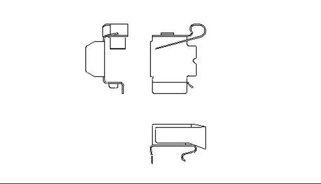 Better Brake Parts Disc Brake Pad Retaining Clip P/N:10339 Fits: Lexus Es300 96-92, Lexus Ls400 92-90, Lexus Sc300 98-92, Toyota Avalon 97-95, Toyota Camry 96-92, Toyota Celica 97-94 - Image 1