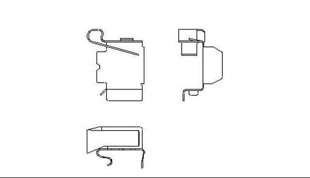 Better Brake Parts Disc Brake Pad Retaining Clip P/N:10340 Fits: Lexus Es300 96-92, Lexus Ls400 92-90, Lexus Sc300 98-92, Toyota Avalon 97-95, Toyota Camry 96-92, Toyota Celica 97-94 - Image 1
