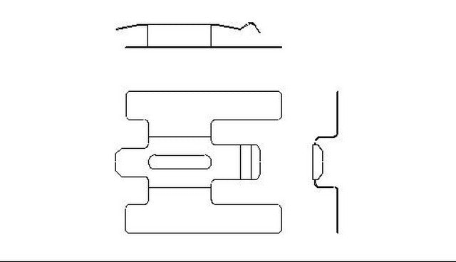 Better Brake Parts Disc Brake Pad Retaining Clip P/N:10368 Fits: Ford Taurus 99-94, Lincoln Continental 97-93, Lincoln Mark Viii 98-93, Mercury Sable 02-94 - Image 1