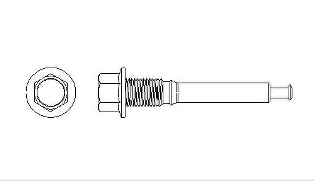 Better Brake Parts Disc Brake Caliper Pin P/N:10404 Fits: Buick Allure, Buick Century, Buick Lacrosse, Buick Regal, Buick Rendezvous, Chevrolet Impala, Chevrolet Monte Carlo, Chevrolet Venture, Chrysler Sebring, Dodge Avenger - Image 1