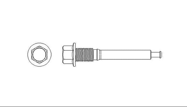 Better Brake Parts Disc Brake Caliper Pin P/N:10405 Fits: Acura Slx, Dodge Stealth, Eagle Summit, Honda Passport, Isuzu Amigo, Isuzu Axiom, Isuzu Impulse, Isuzu Rodeo, Isuzu Stylus - Image 1