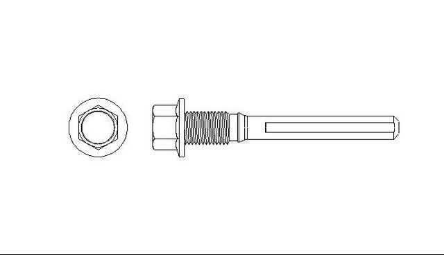 Better Brake Parts Disc Brake Caliper Pin P/N:10406 Fits: Acura Slx, Dodge Stealth, Eagle Summit, Honda Passport, Isuzu Amigo, Isuzu Axiom, Isuzu Impulse, Isuzu Rodeo, Isuzu Rodeo Sport - Image 1
