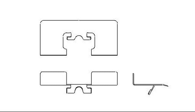 Better Brake Parts Disc Brake Pad Retaining Clip P/N:10443 Fits: Acura Integra 99-86, Honda Civic 00-99, Honda Civic 95-92, Honda Civic Del Sol 97-93, Honda Crx 91-90, Honda Prelude 91-85 - Image 1