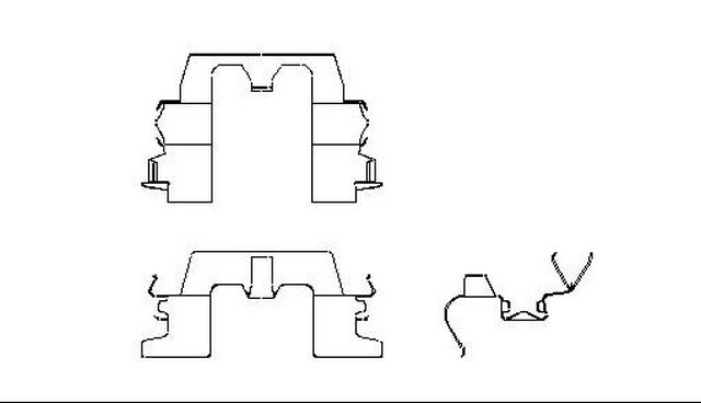 Better Brake Parts Disc Brake Pad Retaining Clip P/N:10448 Fits: Ford Probe 92-89, Mazda 626 92-88, Mazda Mx-6 92-88 - Image 1