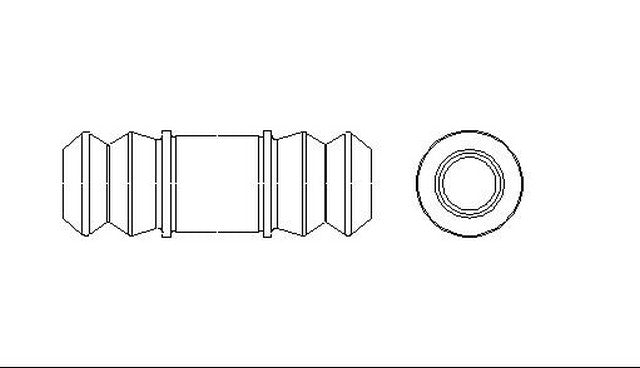 Better Brake Parts Disc Brake Caliper Bushing P/N:10517 Fits: Chrysler Imperial 1990, Chrysler New Yorker 90-88, Dodge Dynasty 89-88 - Image 1