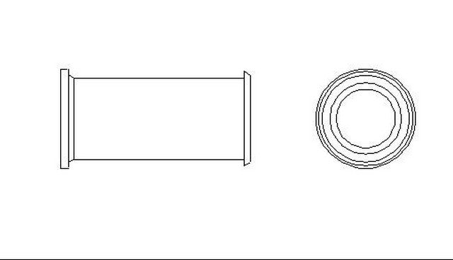 Better Brake Parts Disc Brake Caliper Bushing P/N:10587 Fits: Buick Century, Buick Electra, Buick Lesabre, Buick Skylark, Cadillac Deville, Cadillac Fleetwood, Chevrolet Beretta, Chevrolet Cavalier, Chevrolet Corsica, Oldsmobile Achieva - Image 1
