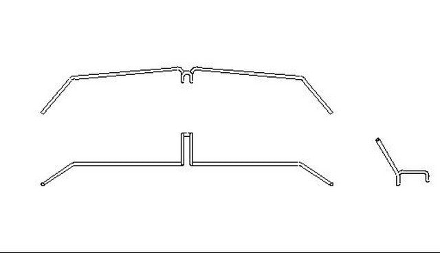 Better Brake Parts Disc Brake Pad Spring P/N:10712 Fits: Dodge Stealth, Lexus Lx450, Lexus Lx470, Mitsubishi 3000gt, Subaru Impreza, Toyota 4runner, Toyota Land Cruiser, Toyota Pickup, Toyota Sequoia, Toyota Tundra - Image 1