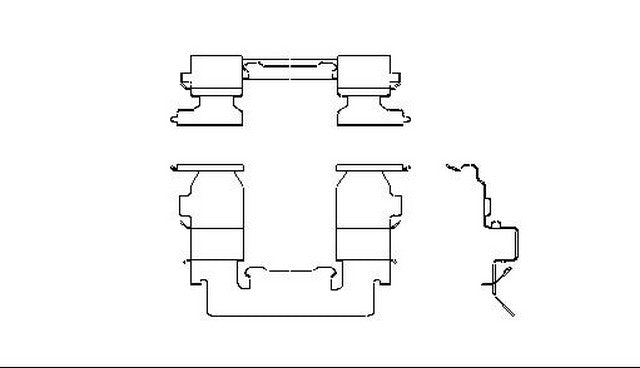 Better Brake Parts Disc Brake Pad Retaining Clip P/N:10725 Fits: Infiniti G20 02-99, Infiniti I30 99-96, Nissan Altima 01-93, Nissan Maxima 99-89, Nissan Sentra 06-00, Suzuki Sx4 13-09 - Image 1
