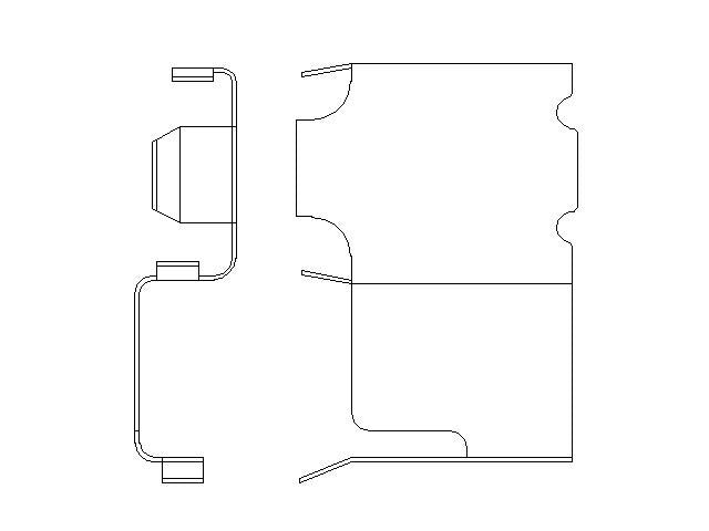 Better Brake Parts Disc Brake Pad Retaining Clip P/N:10841 Fits: Mazda Mpv 91-89, Mitsubishi Fuso Fe 04-95, Mitsubishi Fuso Fe-ca 2001, Mitsubishi Fuso Fe-hd 04-96, Mitsubishi Fuso Fe-sp 04-96 - Image 1