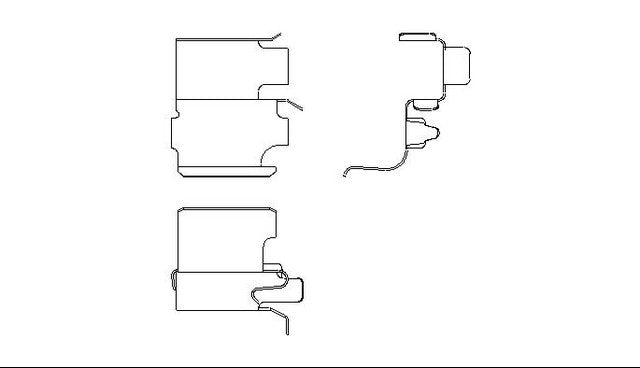Better Brake Parts Disc Brake Pad Retaining Clip P/N:10859 Fits: Geo Storm 93-90, Isuzu Impulse 92-90, Isuzu Stylus 93-91, Mazda Miata 05-99, Mazda Miata 97-90, Suzuki Grand Vitara 05-99, Suzuki Sidekick 98-96, Suzuki Xl-7 04-02 - Image 1