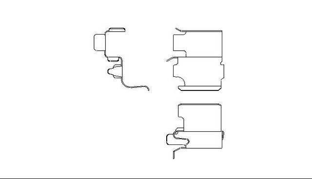 Better Brake Parts Disc Brake Pad Retaining Clip P/N:10860 Fits: Geo Storm 93-90, Isuzu Impulse 92-90, Isuzu Stylus 93-91, Mazda Miata 05-99, Mazda Miata 97-90, Suzuki Grand Vitara 05-99, Suzuki Sidekick 98-96, Suzuki Xl-7 04-02 - Image 1