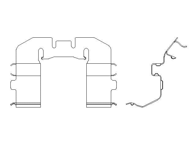 Better Brake Parts Disc Brake Pad Retaining Clip P/N:10898 Fits: Subaru Legacy 96-90 - Image 1