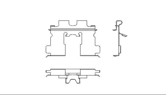 Better Brake Parts Disc Brake Pad Retaining Clip P/N:10974 Fits: Chevrolet Tracker 1998, Chevrolet Tracker 91-89, Geo Tracker 97-89, Suzuki Sidekick 98-89, Suzuki X-90 98-96 - Image 1