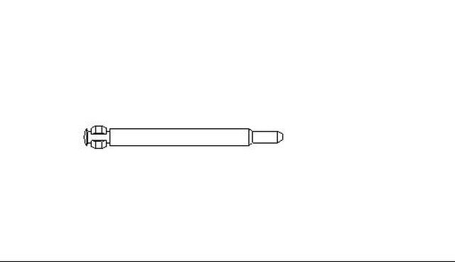 Better Brake Parts Disc Brake Caliper Pin P/N:10980 Fits: Kia Sephia, Volkswagen Campmobile, Volkswagen Transporter, Volvo 240, Volvo 242, Volvo 244, Volvo 245, Volvo 262, Volvo 264 - Image 1