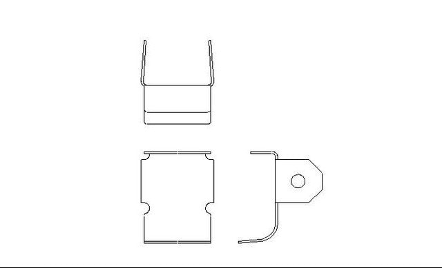 Better Brake Parts Disc Brake Pad Retaining Clip P/N:11040 Fits: Eagle Summit 90-89, Eagle Talon 94-90, Mitsubishi Eclipse 94-90, Mitsubishi Galant 87-85, Mitsubishi Galant 92-89, Mitsubishi Mirage 92-91, Plymouth Laser 1990, Toyota Corolla 91-85 - Image 1