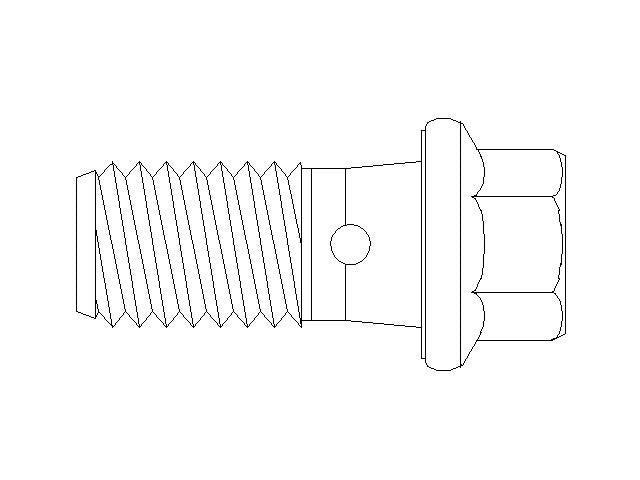 Better Brake Parts Brake Hydraulic Banjo Bolt P/N:11082 Fits: Buick Skyhawk 80-76 - Image 1