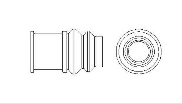 Better Brake Parts Disc Brake Caliper Bushing P/N:11148 Fits: Honda Passport 96-94, Isuzu Amigo 93-89, Isuzu Pickup 95-91, Isuzu Rodeo 95-91, Isuzu Trooper 91-88 - Image 1