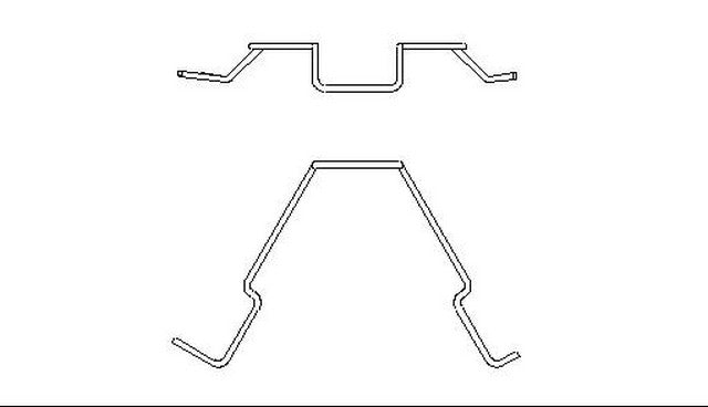 Better Brake Parts Disc Brake Pad Spring P/N:11690 Fits: Ford Probe 97-93, Kia Sephia 01-98, Kia Spectra 04-00, Mazda 626 02-93, Mazda Mx-6 97-93 - Image 1