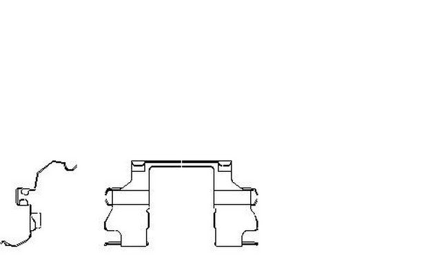 Better Brake Parts Disc Brake Pad Retaining Clip P/N:11948 Fits: Toyota Celica 89-88 - Image 1