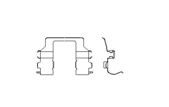 Better Brake Parts Disc Brake Pad Retaining Clip P/N:11956 Fits: Dodge Stealth 96-91, Mazda 929 95-92, Mazda Mpv 98-93, Mitsubishi 3000gt 99-91, Mitsubishi Diamante 96-92, Mitsubishi Sigma 90-89 - Image 1