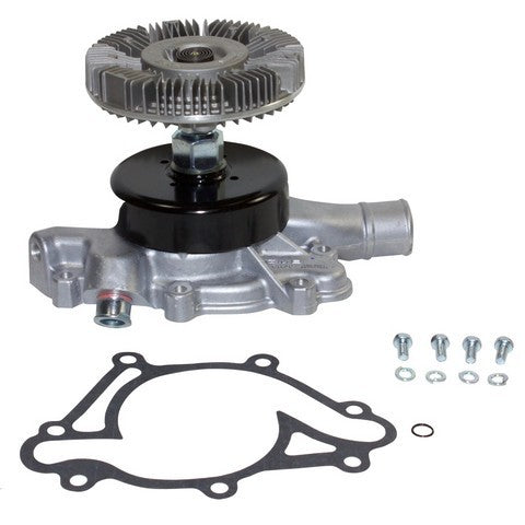 GMB Engine Water Pump with Fan Clutch P/N:120-0004 Fits: Dodge B150, Dodge B1500, Dodge B250, Dodge B2500, Dodge B350, Dodge B3500, Dodge Ram 1500, Dodge Ram 1500 Van, Dodge Ram 2500, Dodge Ram 2500 Van, Dodge Ram 3500 Van, Jeep Grand Cherokee - Image 1