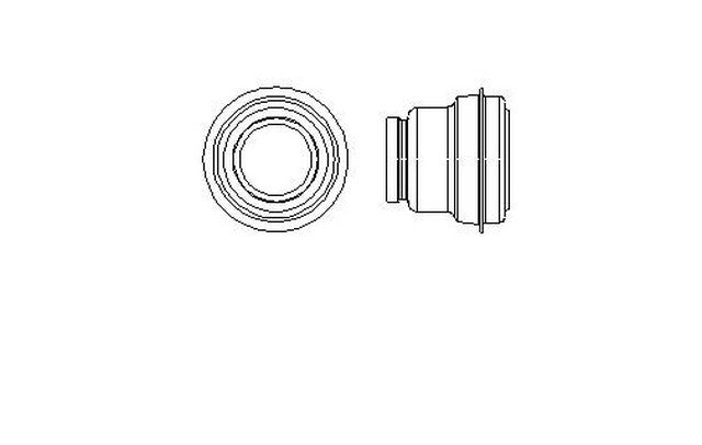 Better Brake Parts Disc Brake Caliper Bushing P/N:12156 Fits: Ford Contour 00-95, Mercury Cougar 02-99, Mercury Mystique 00-95 - Image 1