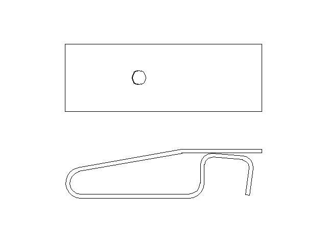 Better Brake Parts Disc Brake Pad Retaining Clip P/N:12305 Fits: Ford Edge, Honda Passport, Isuzu Axiom, Isuzu Rodeo, Isuzu Rodeo Sport, Lincoln Mkx, Mazda Cx-5, Mazda Cx-7, Mazda Cx-9, Mazda Mpv, Mitsubishi Endeavor, Mitsubishi Montero - Image 1