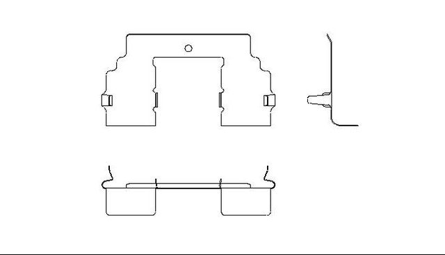 Better Brake Parts Disc Brake Pad Retaining Clip P/N:12317 Fits: Toyota T100 98-93 - Image 1