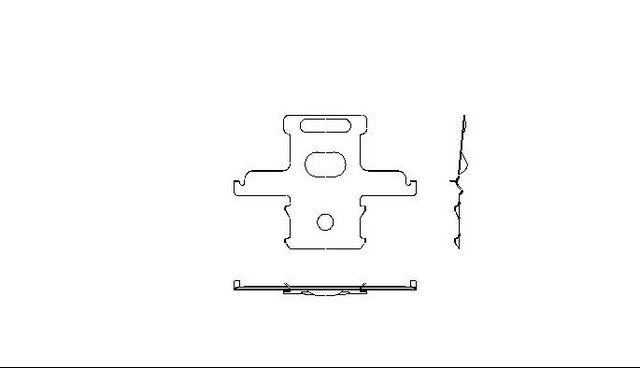 Better Brake Parts Disc Brake Pad Retaining Clip P/N:12318 Fits: Toyota T100 98-93 - Image 1