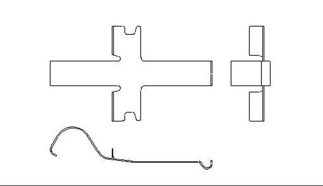 Better Brake Parts Disc Brake Pad Retaining Clip P/N:12434 Fits: Dodge Stealth 96-91, Lexus Lx450 97-96, Mitsubishi 3000gt 99-91, Subaru Impreza 07-06, Toyota 4runner 02-92, Toyota Land Cruiser 97-91, Toyota T100 98-93, Toyota Tacoma 04-95 - Image 1