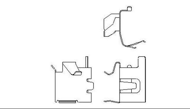 Better Brake Parts Disc Brake Pad Retaining Clip P/N:12495 Fits: Toyota Camry 01-97 - Image 1