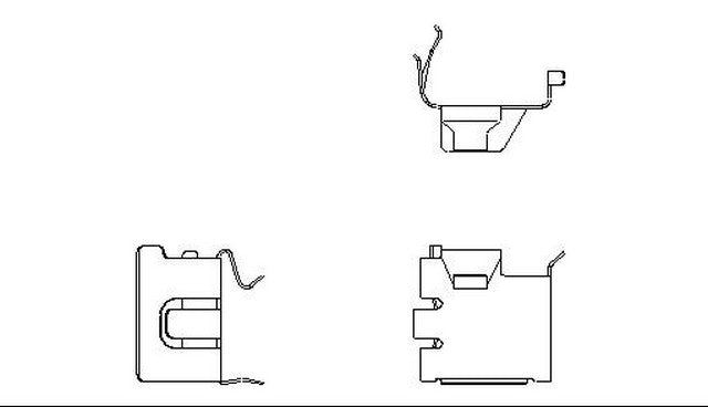 Better Brake Parts Disc Brake Pad Retaining Clip P/N:12497 Fits: Toyota Camry 01-97 - Image 1