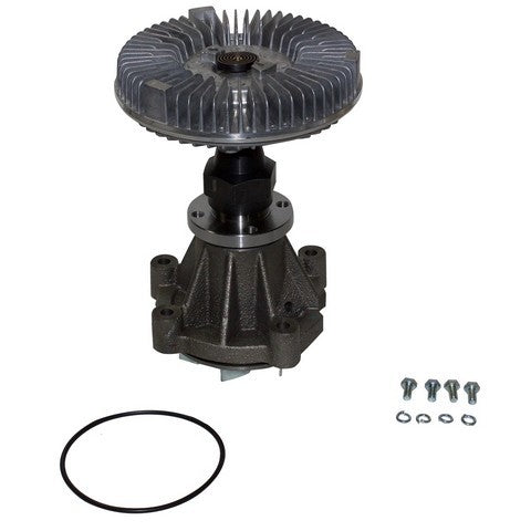 GMB Engine Water Pump with Fan Clutch P/N:125-0013 Fits: Ford E-350 Super Duty, Ford E-450 Super Duty, Ford F-250 Super Duty, Ford F-350 Super Duty, Ford F-450 Super Duty, Ford F-53 Motorhome Chassis, Ford F-550 Super Duty - Image 1