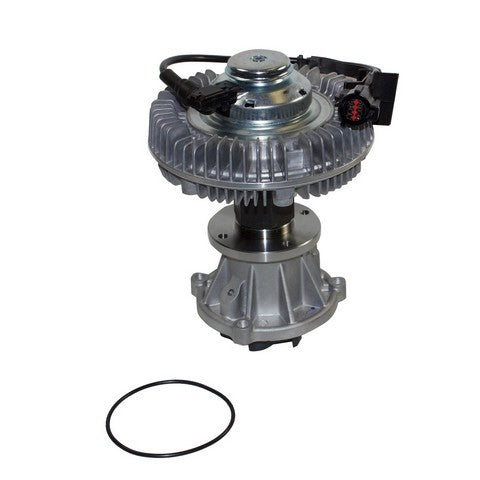 GMB Engine Water Pump with Fan Clutch P/N:125-0025 Fits: Ford Excursion 2004, Ford F-250 Super Duty 04-03, Ford F-350 Super Duty 04-03, Ford F-450 Super Duty 04-03, Ford F-550 Super Duty 04-03 - Image 1