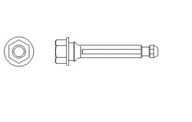 Better Brake Parts Disc Brake Caliper Bolt P/N:12502 Fits: Toyota Avalon 99-95 - Image 1