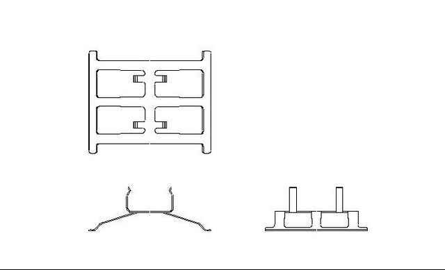 Better Brake Parts Disc Brake Pad Retaining Clip P/N:12520 Fits: Acura Legend 95-93, Acura Nsx 05-91 - Image 1