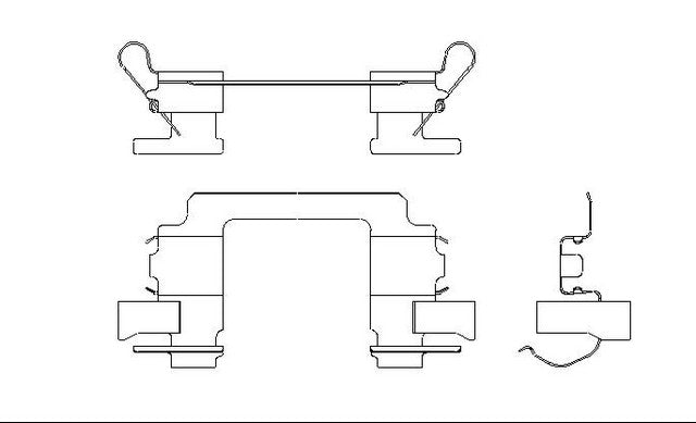 Better Brake Parts Disc Brake Pad Retaining Clip P/N:12526 Fits: Mazda Millenia 02-95 - Image 1