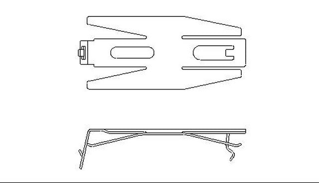Better Brake Parts Disc Brake Pad Retaining Clip P/N:12545 Fits: Chevrolet Corvette 04-97 - Image 1