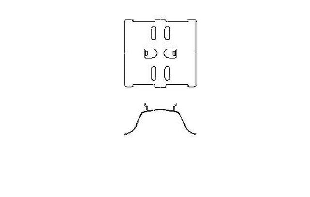 Better Brake Parts Disc Brake Pad Retaining Clip P/N:12547 Fits: Cadillac Xlr 09-04, Chevrolet Corvette 13-97 - Image 1