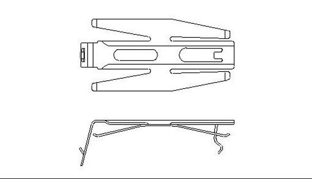 Better Brake Parts Disc Brake Pad Retaining Clip P/N:12575 Fits: Buick Rainier, Cadillac Xlr, Chevrolet Avalanche 1500, Chevrolet Camaro, Chevrolet Corvette, Chevrolet Silverado 1500, Chevrolet Ssr, Chevrolet Suburban 1500, Chevrolet Tahoe - Image 1