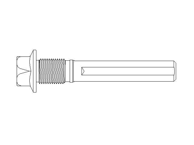 Better Brake Parts Disc Brake Caliper Pin P/N:12718 Fits: Chevrolet W4500 Tiltmaster, Chevrolet W5500 Tiltmaster, Chevrolet W5500hd Tiltmaster, GMC W4500 Forward, GMC W5500 Forward, GMC W5500hd Forward, Isuzu Npr, Isuzu Npr-hd, Ud 1200, Ud 1300, Ud 1400 - Image 1