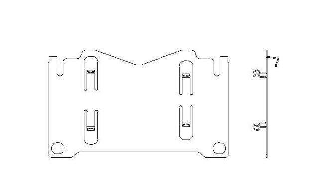 Better Brake Parts Disc Brake Pad Retaining Clip P/N:12728 Fits: Lexus Lx470 07-98, Toyota Land Cruiser 07-98 - Image 1