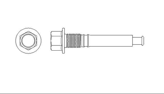 Better Brake Parts Disc Brake Caliper Pin P/N:12733 Fits: Lexus Rx330 06-04, Lexus Rx350 09-07, Lexus Rx400h 08-06, Toyota Avalon 07-00, Toyota Camry 06-00, Toyota Highlander 07-04, Toyota Solara 08-01 - Image 1